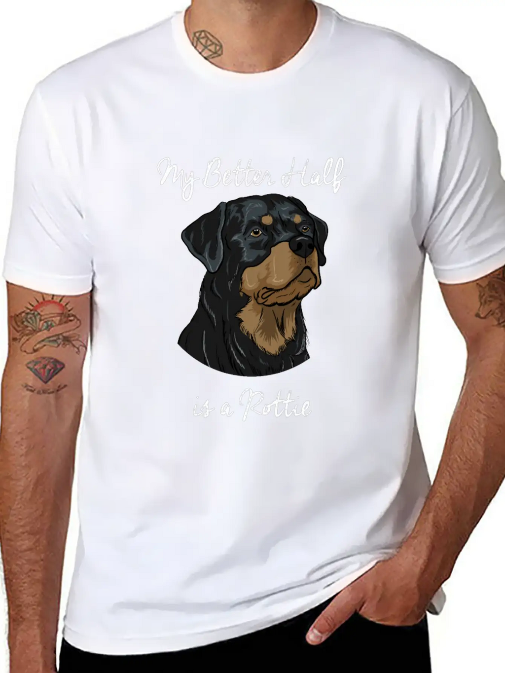 Rottweiler Basic Graphic T-Shirt – Daily Comfort In Soft Cotton