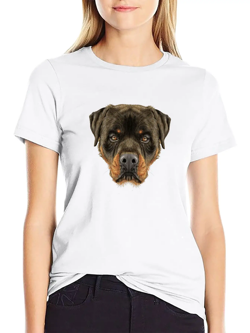 Rottweiler Breathable Soft Cotton T-Shirt – Timeless Casual Look