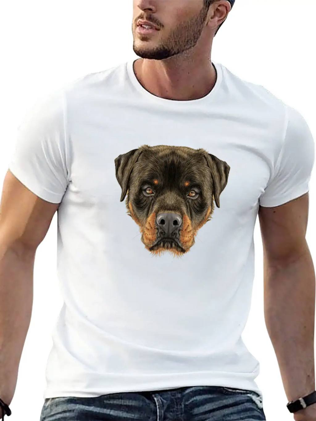 Rottweiler Breathable Soft Cotton T-Shirt – Timeless Casual Look