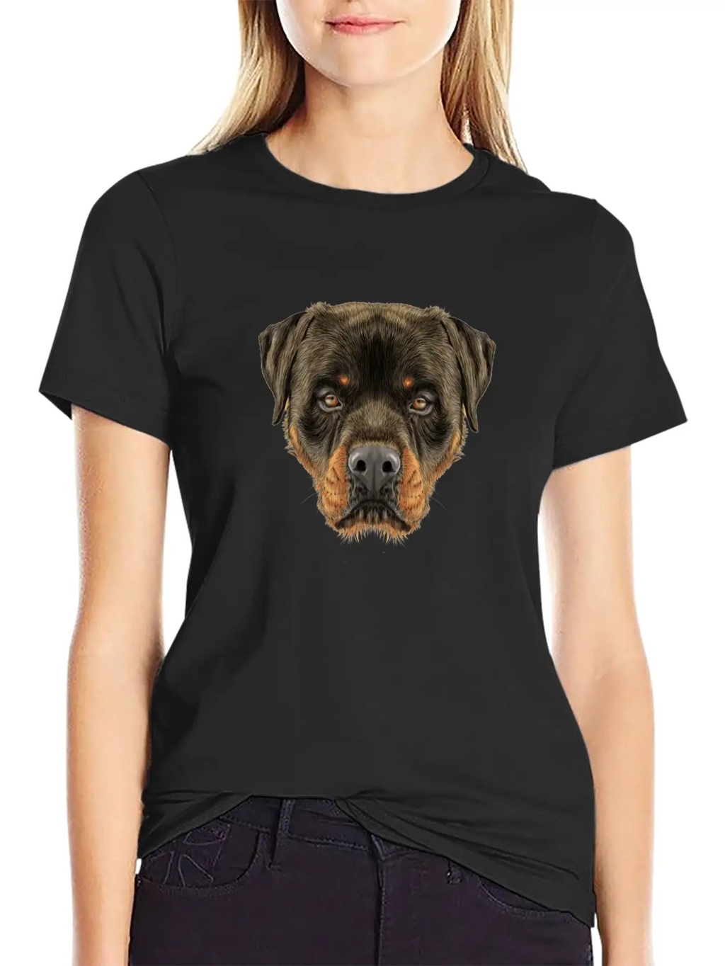 Rottweiler Breathable Soft Cotton T-Shirt – Timeless Casual Look