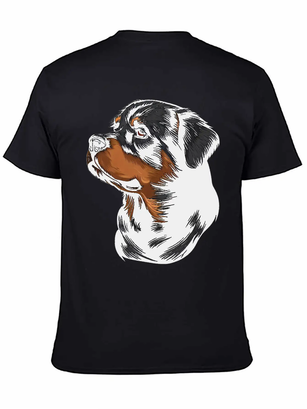 ROTTWEILER DRAWING PETS DOGS CANINE ANIMALS ART Timeless Short Sleeve Tee – Comfy And Minimalist Design