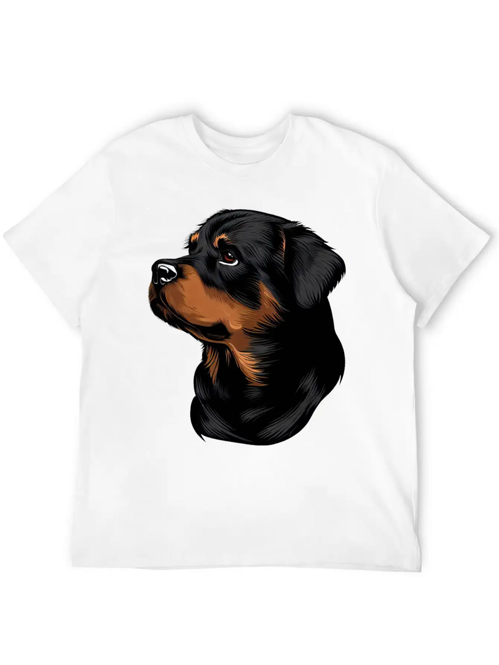 ROTTWEILER DRAWING PETS DOGS CANINE ANIMALS ART Timeless Short Sleeve Tee – Comfy And Minimalist Design