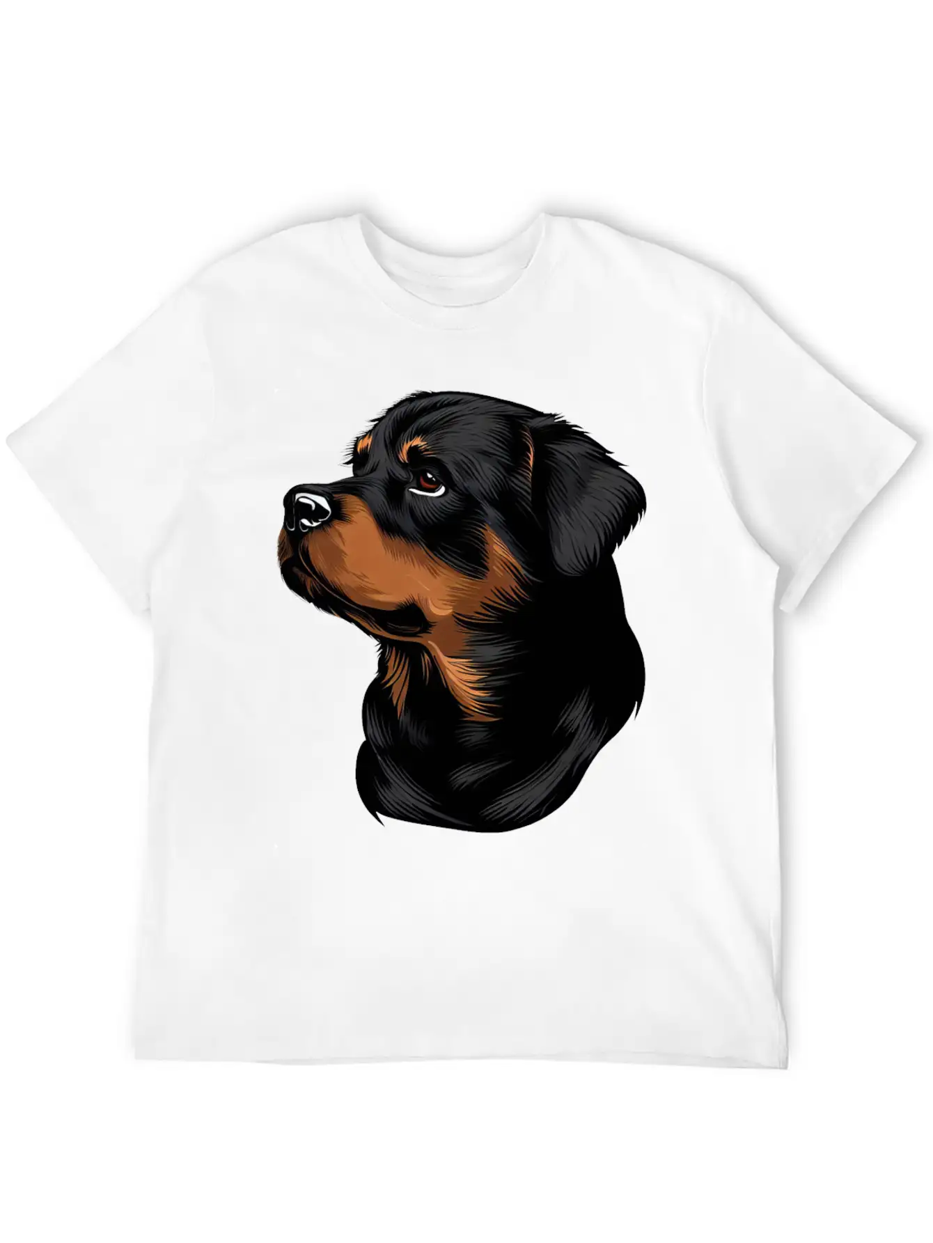 ROTTWEILER DRAWING PETS DOGS CANINE ANIMALS ART Timeless Short Sleeve Tee – Comfy And Minimalist Design