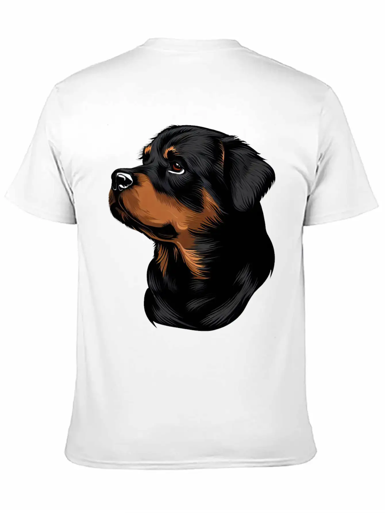 ROTTWEILER DRAWING PETS DOGS CANINE ANIMALS ART Timeless Short Sleeve Tee – Comfy And Minimalist Design