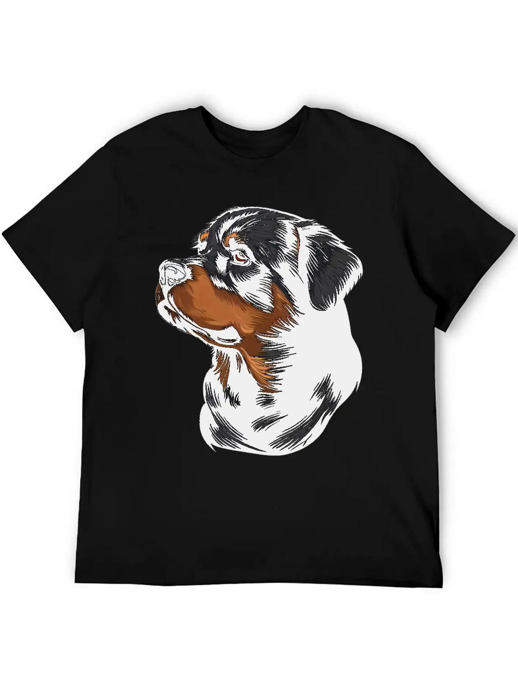ROTTWEILER DRAWING PETS DOGS CANINE ANIMALS ART Timeless Short Sleeve Tee – Comfy And Minimalist Design