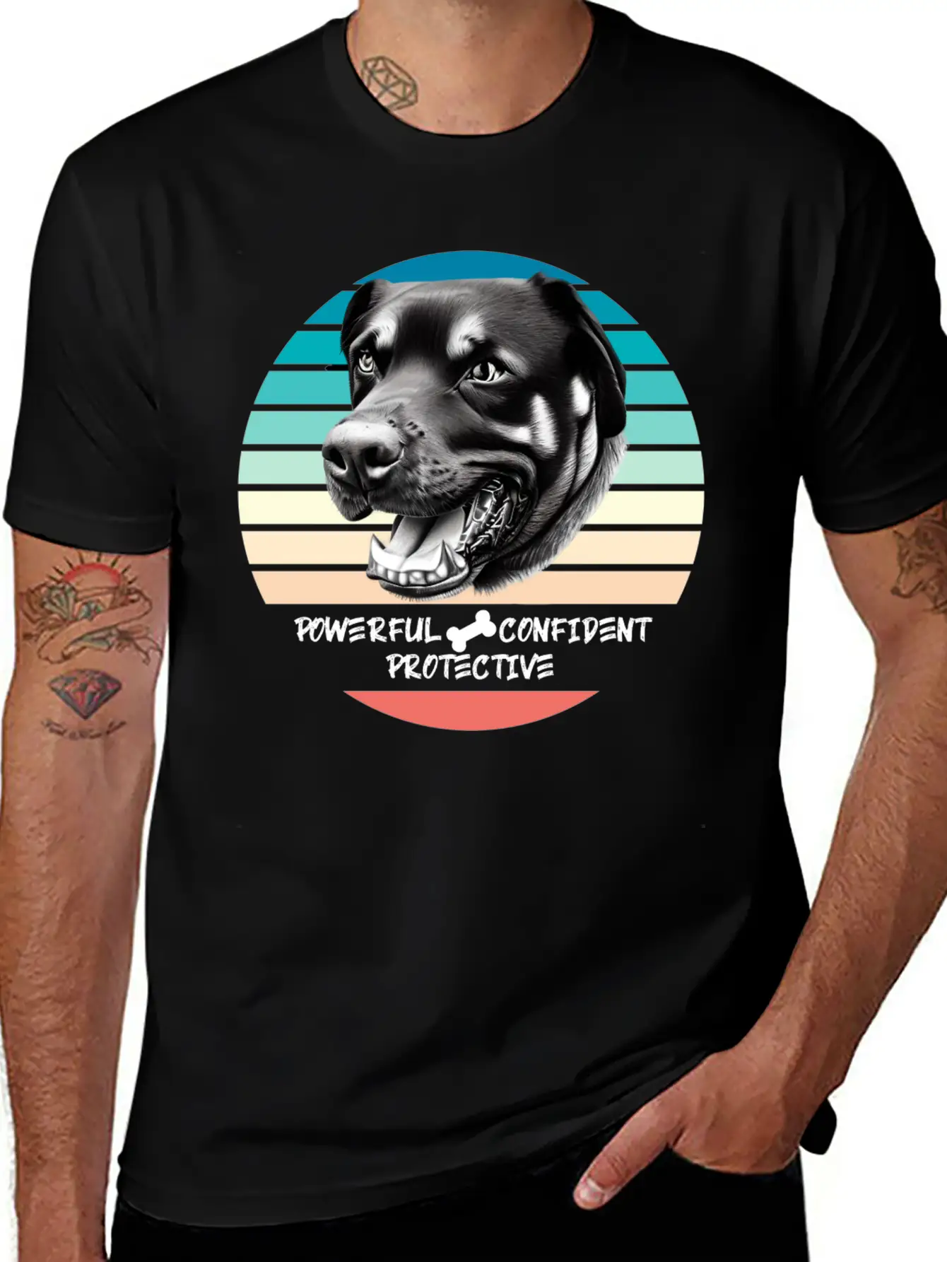 ROTTWEILER: Powerful, Confident, Protective Timeless Short Sleeve Tee – Comfy And Minimalist Design