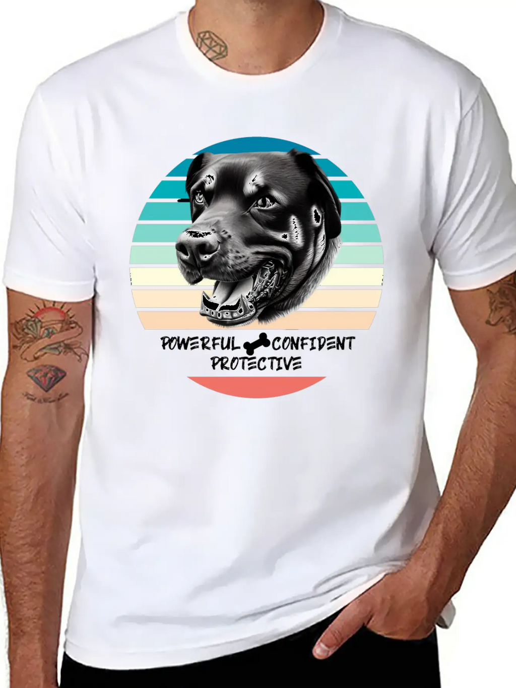 ROTTWEILER: Powerful, Confident, Protective Timeless Short Sleeve Tee – Comfy And Minimalist Design