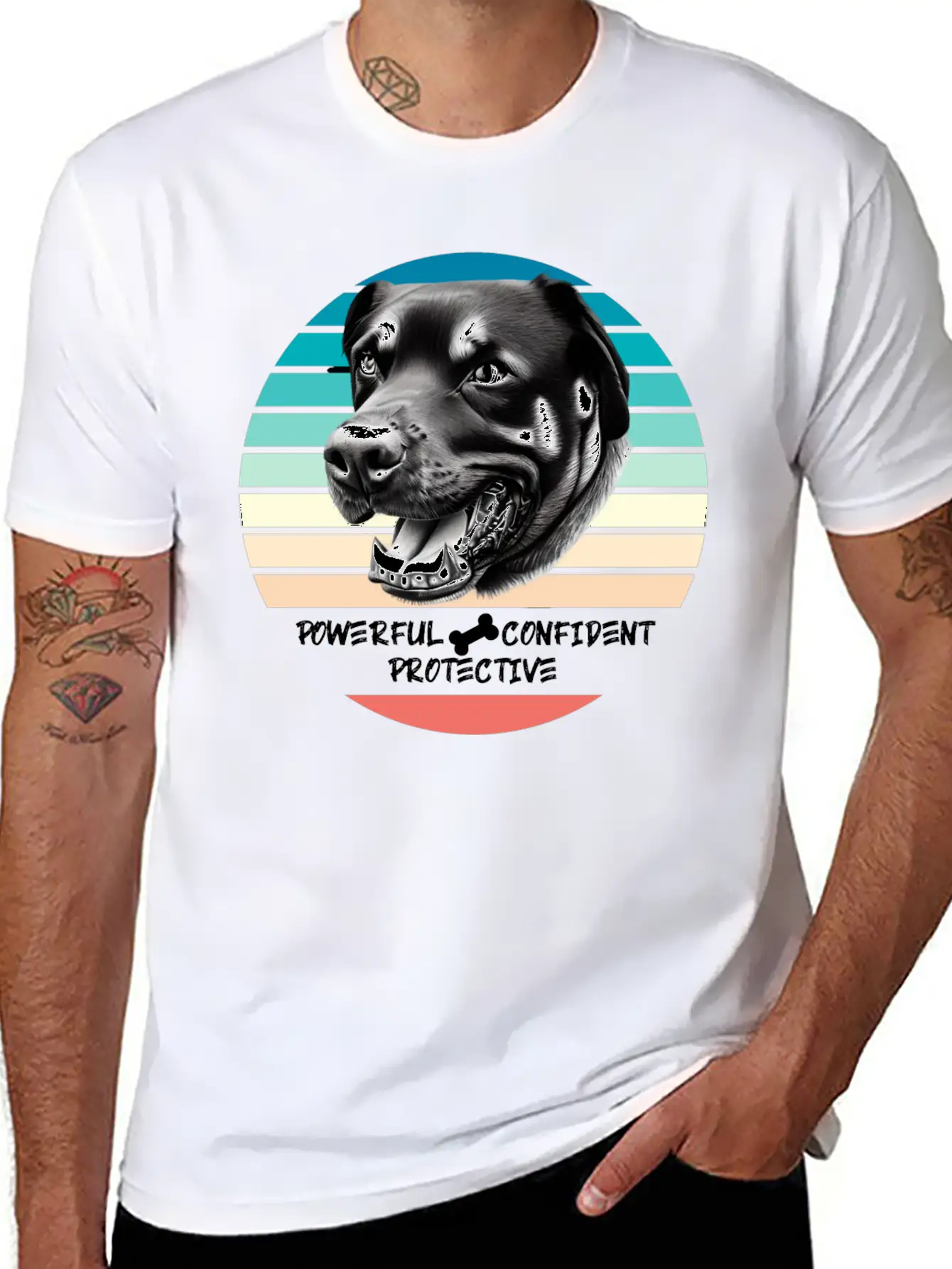 ROTTWEILER: Powerful, Confident, Protective Timeless Short Sleeve Tee – Comfy And Minimalist Design