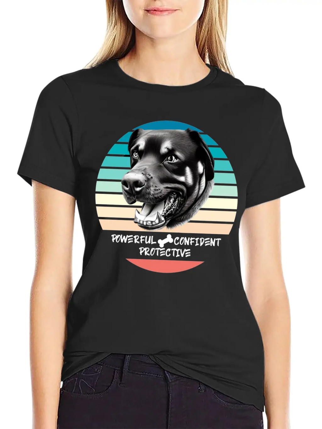 ROTTWEILER: Powerful, Confident, Protective Timeless Short Sleeve Tee – Comfy And Minimalist Design