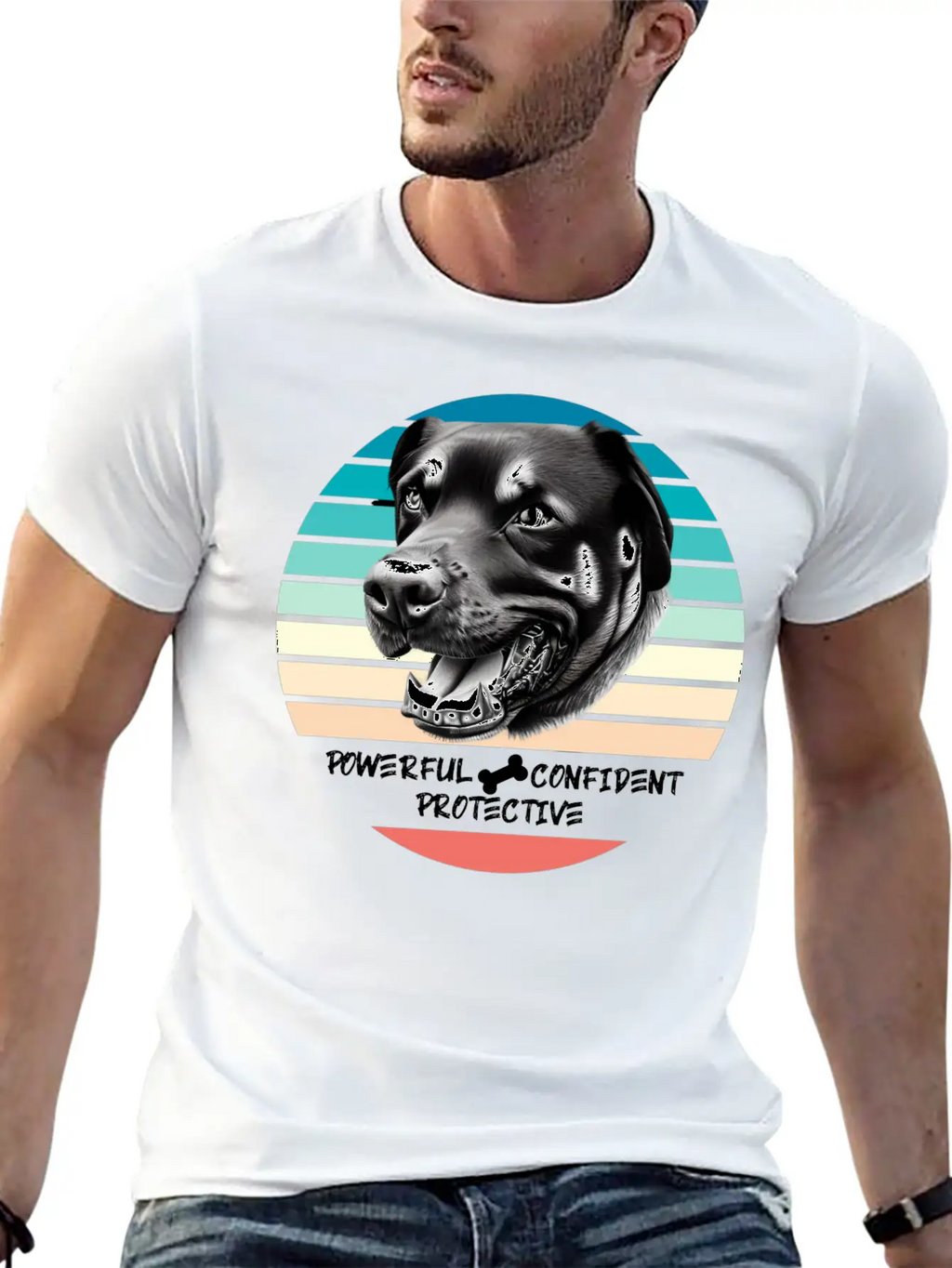 ROTTWEILER: Powerful, Confident, Protective Timeless Short Sleeve Tee – Comfy And Minimalist Design