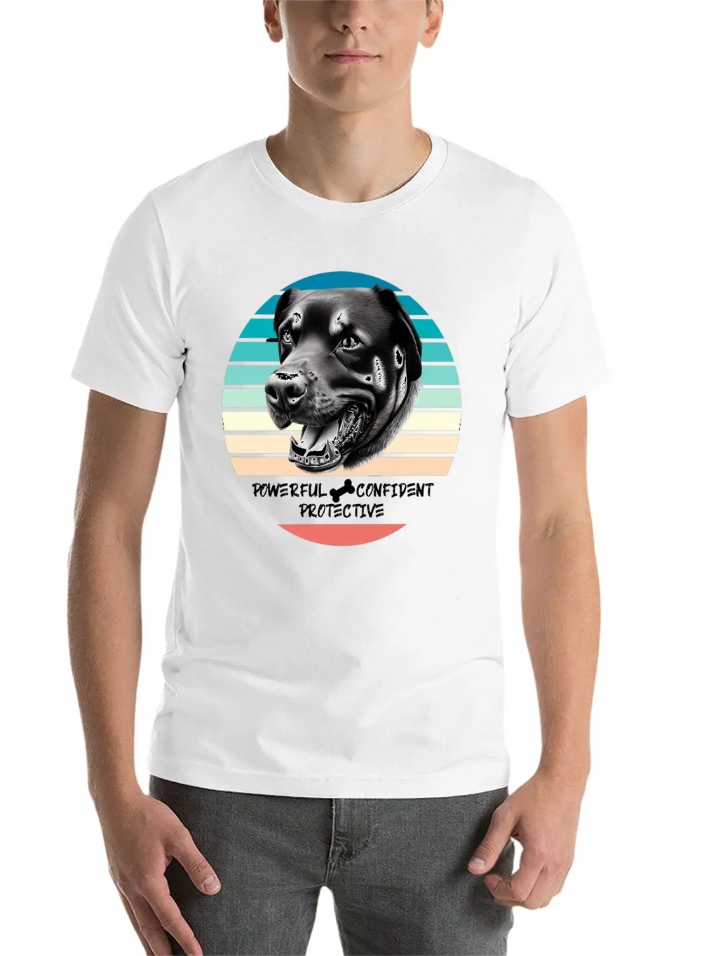ROTTWEILER: Powerful, Confident, Protective Timeless Short Sleeve Tee – Comfy And Minimalist Design