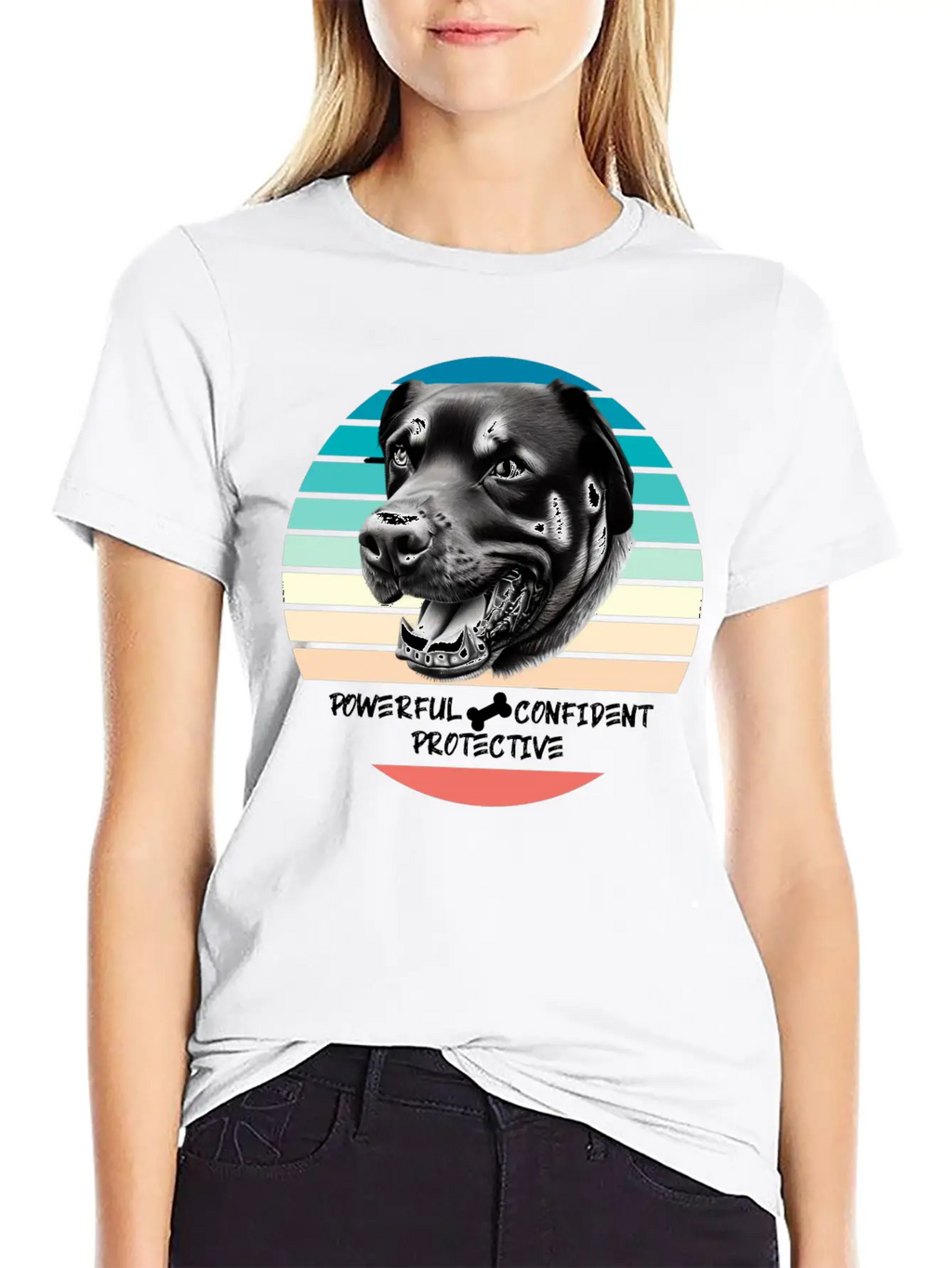 ROTTWEILER: Powerful, Confident, Protective Timeless Short Sleeve Tee – Comfy And Minimalist Design