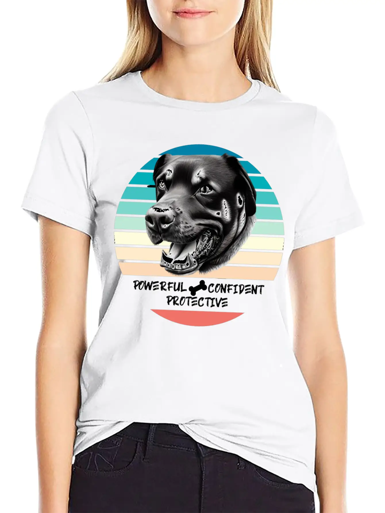 ROTTWEILER: Powerful, Confident, Protective Timeless Short Sleeve Tee – Comfy And Minimalist Design