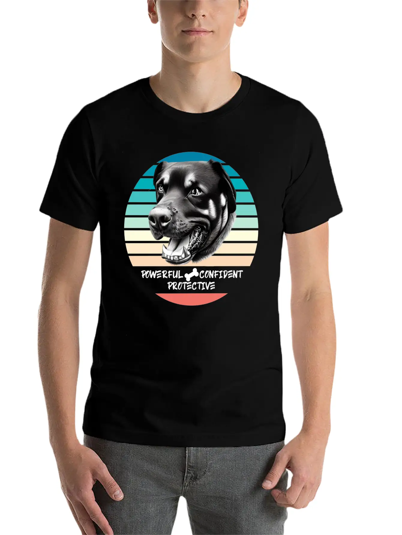 ROTTWEILER: Powerful, Confident, Protective Timeless Short Sleeve Tee – Comfy And Minimalist Design