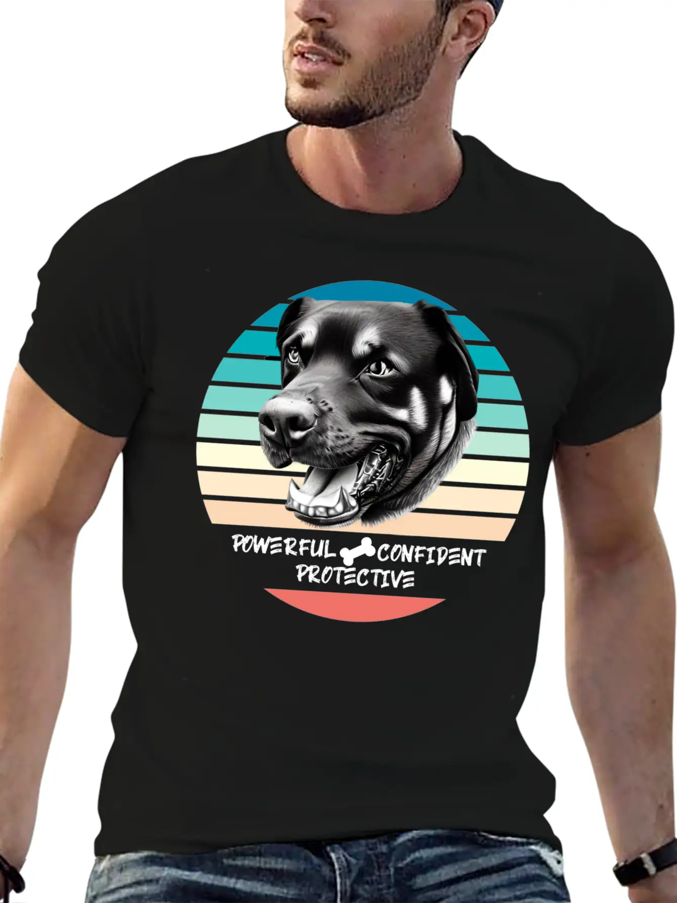 ROTTWEILER: Powerful, Confident, Protective Timeless Short Sleeve Tee – Comfy And Minimalist Design
