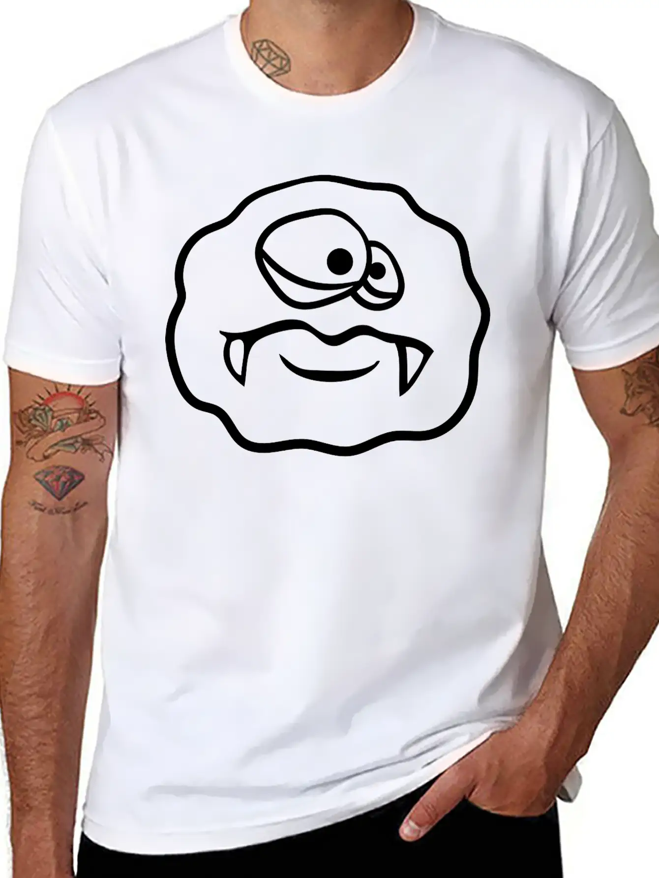 Round Circle Bacterium Virus Cell Glibber Slime Di Classic Cotton Tee – Unisex Comfort For Any Season