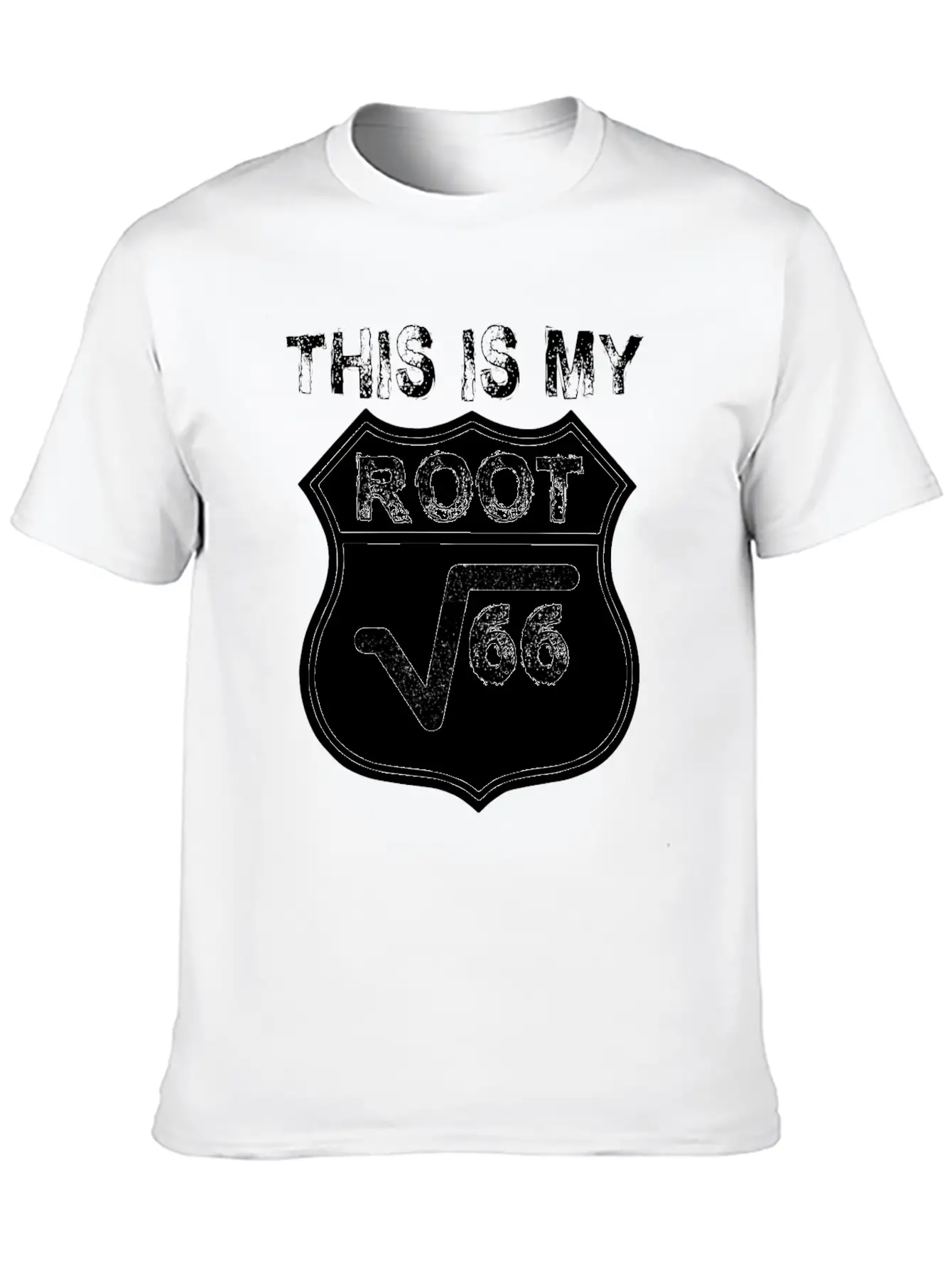 Route 66 Root Math Mathematics Biker Road Classic Cotton Tee – Unisex Comfort For Any Season