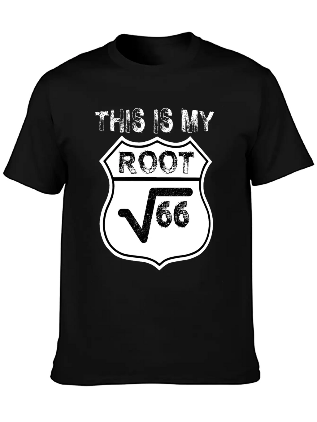 Route 66 Root Math Mathematics Biker Road Classic Cotton Tee – Unisex Comfort For Any Season