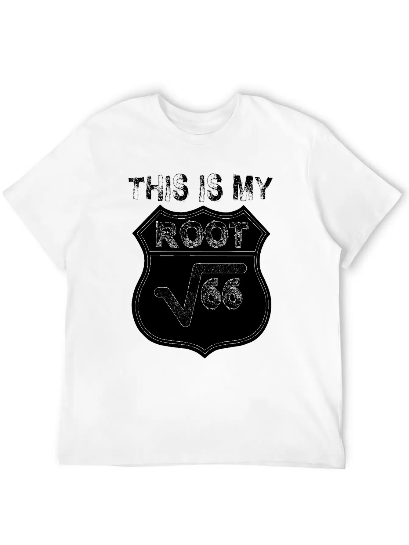 Route 66 Root Math Mathematics Biker Road Classic Cotton Tee – Unisex Comfort For Any Season