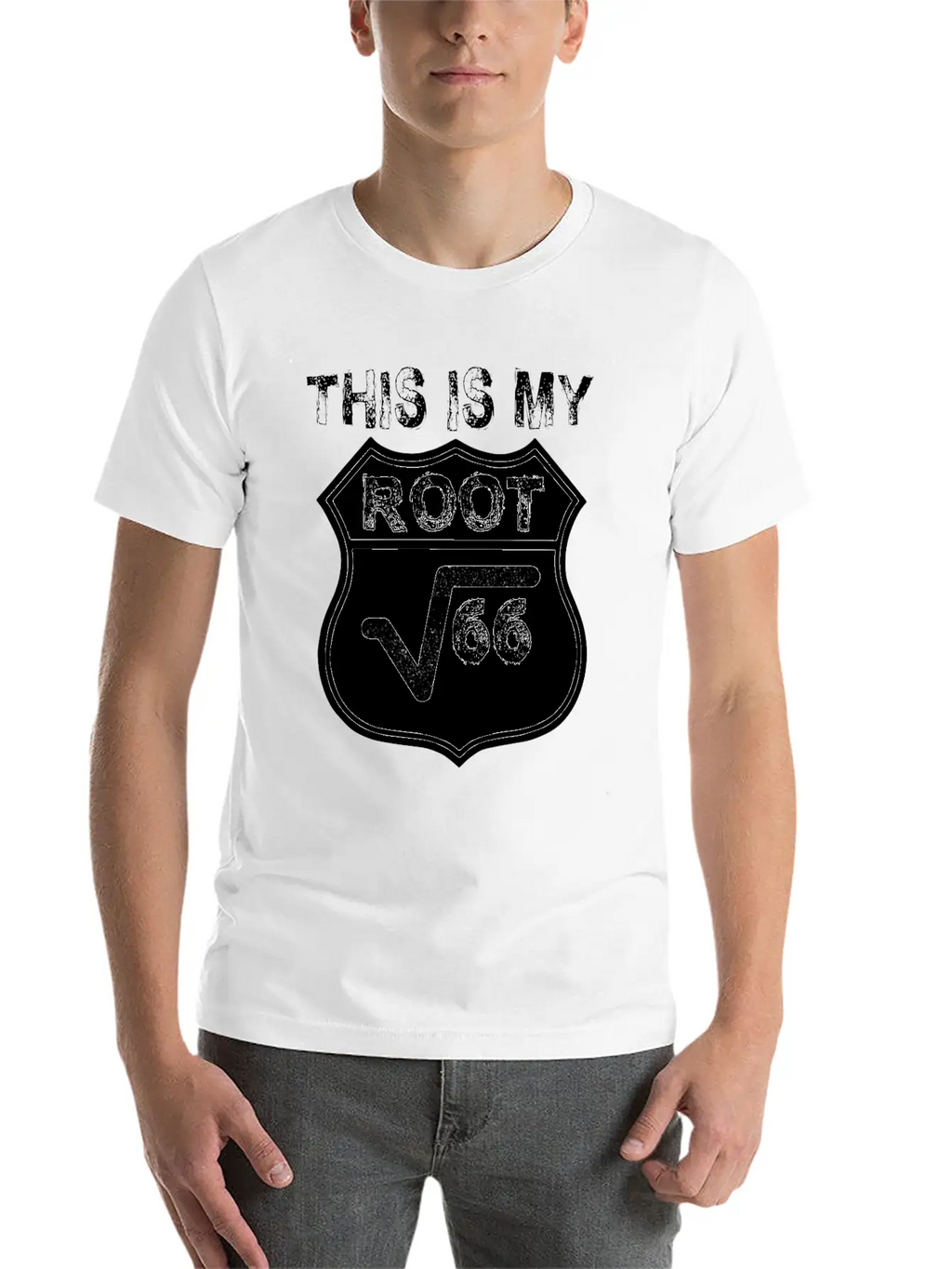Route 66 Root Math Mathematics Biker Road Classic Cotton Tee – Unisex Comfort For Any Season