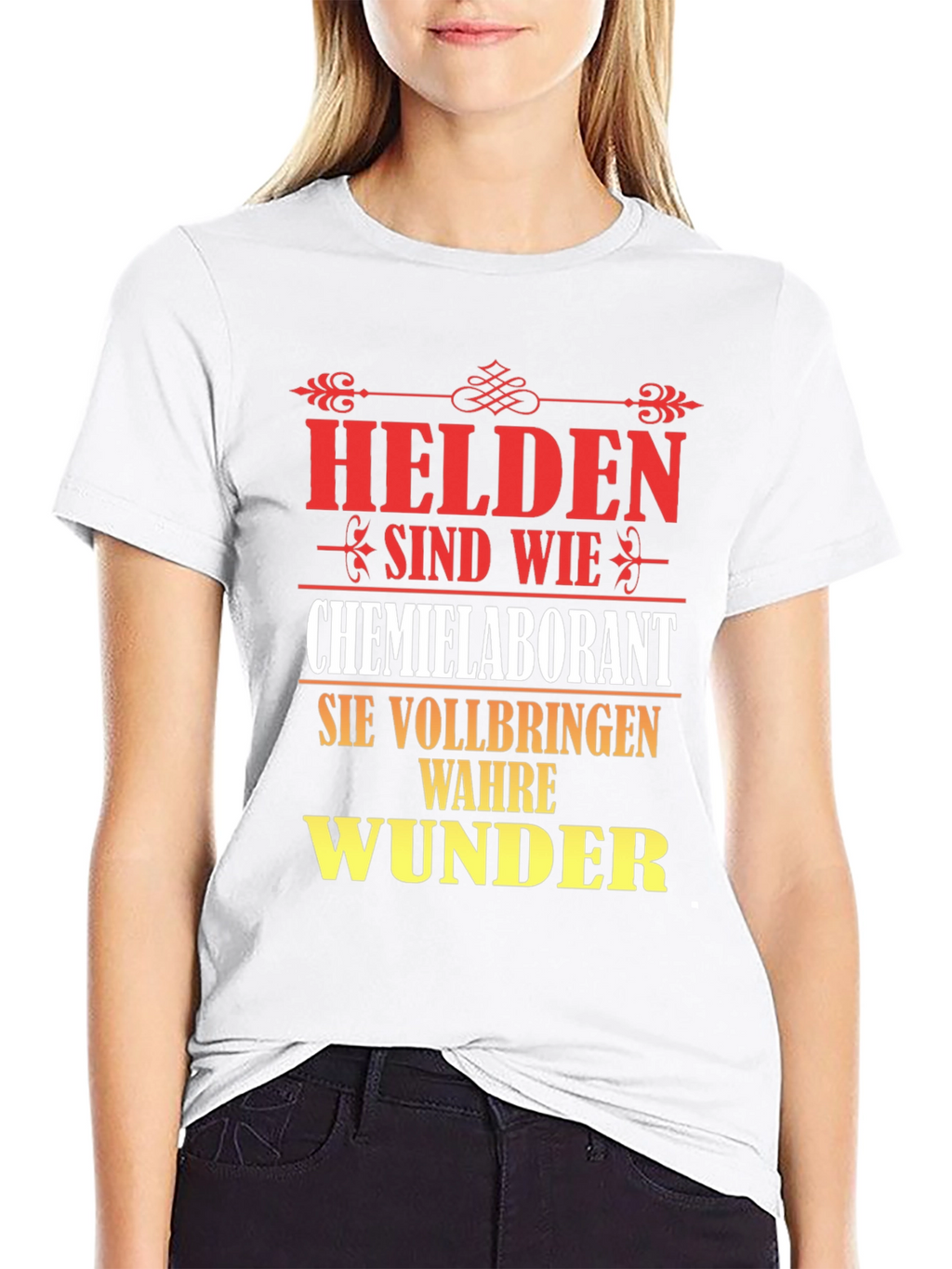 Chemist Lab Technician Hero T-Shirt - German Text