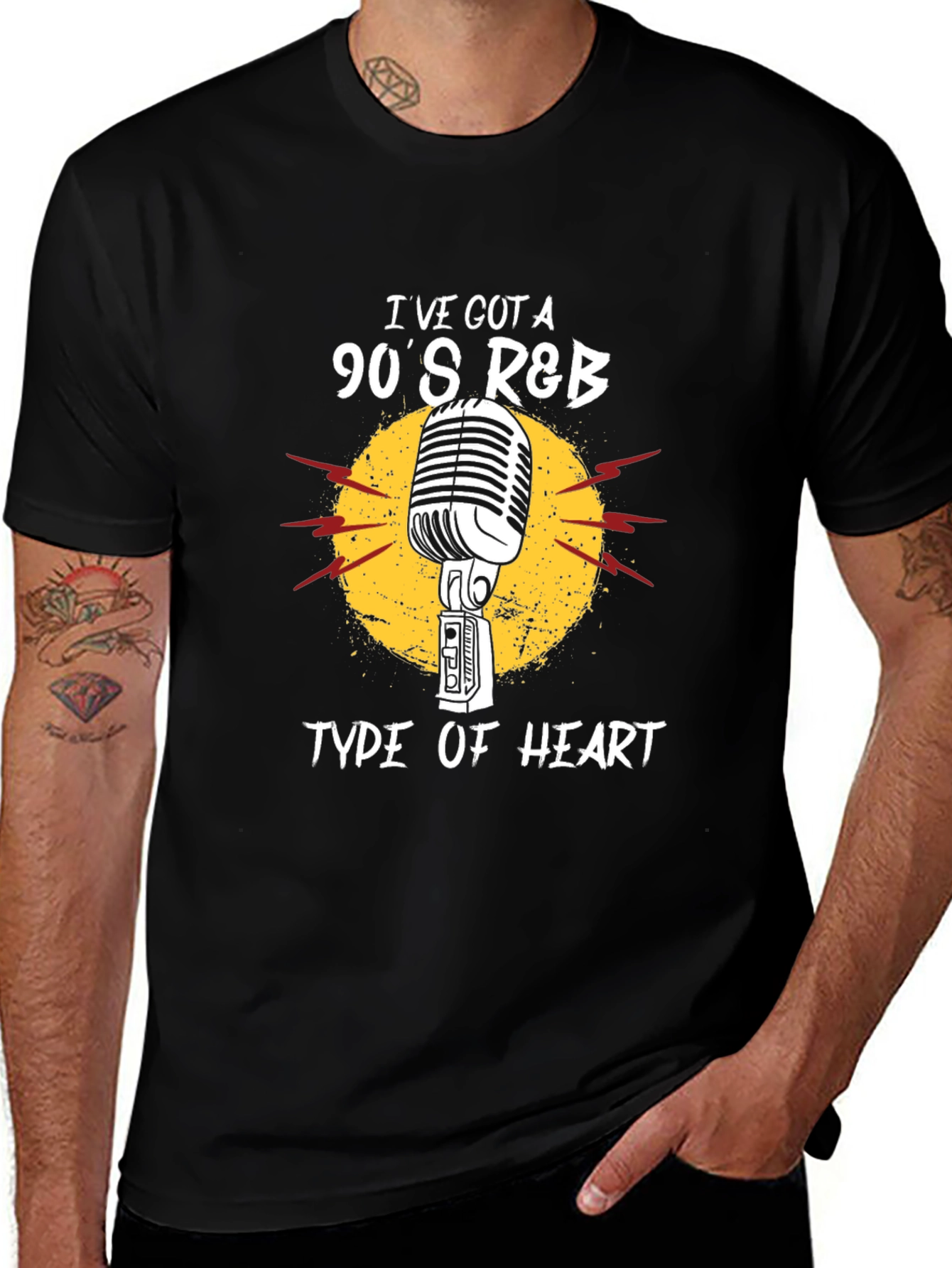 90s R&B Microphone Graphic T-Shirt