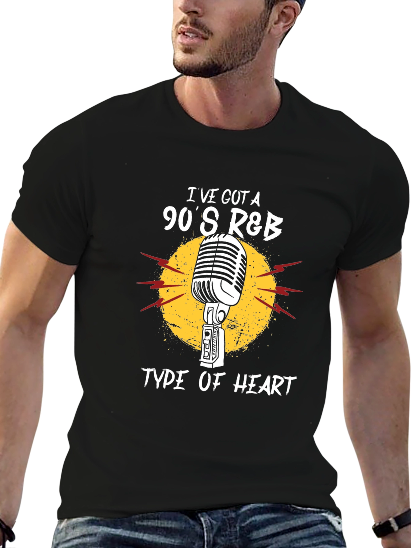 90s R&B Microphone Graphic T-Shirt