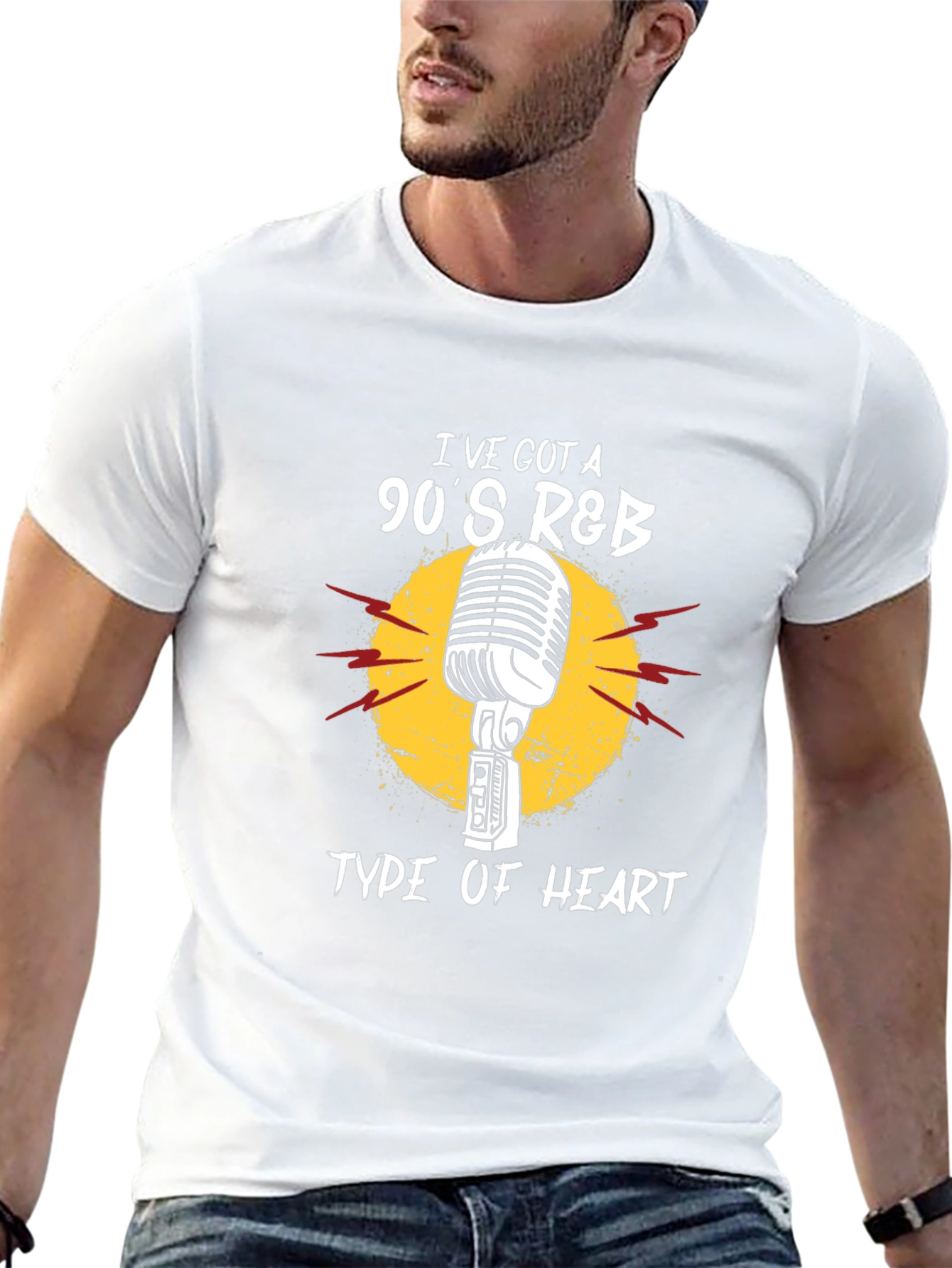90s R&B Microphone Graphic T-Shirt