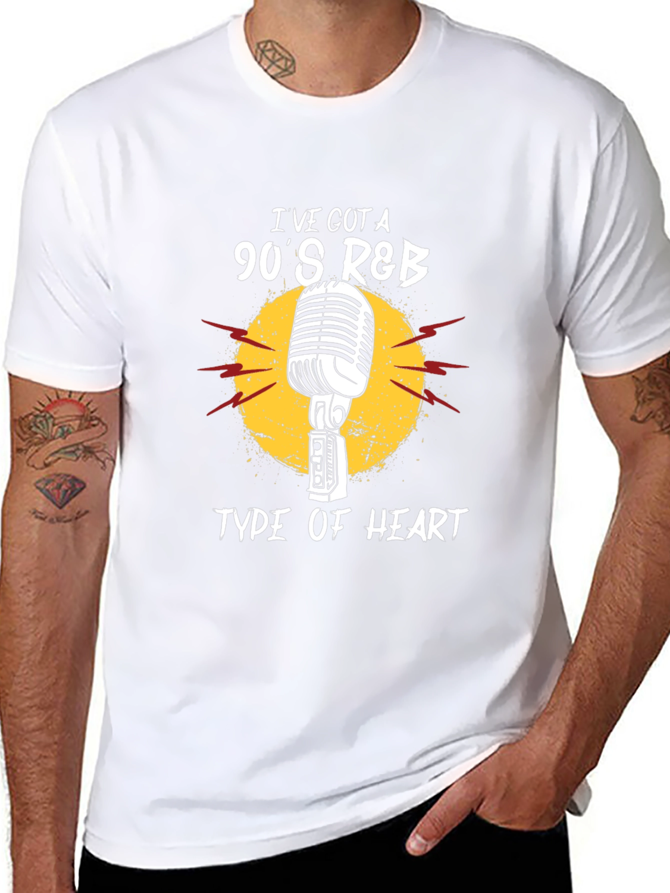90s R&B Microphone Graphic T-Shirt