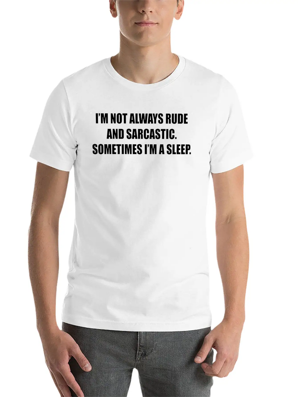 RUDE AND SARCASTIC Breathable Graphic T-Shirt – Perfect For Casual Days