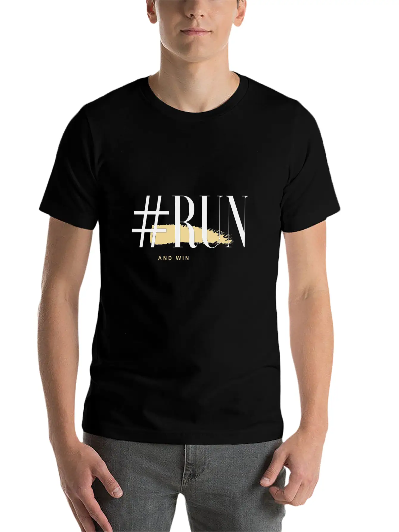 Run And Win Fitness / Sport / Running Stylish Everyday T-Shirt – Unisex Basic Cotton Tee