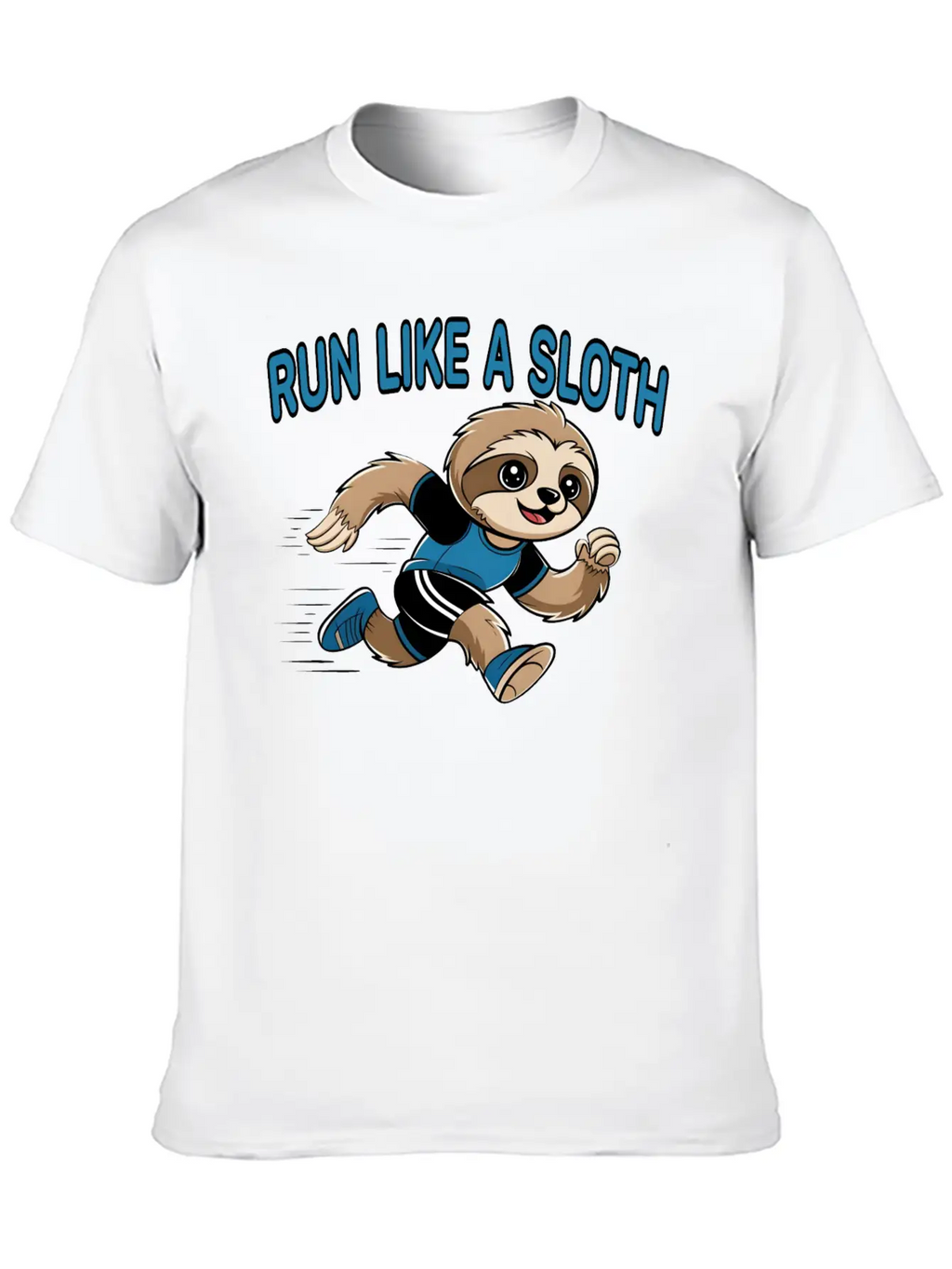 Run Like A Sloth Basic Graphic T-Shirt – Daily Comfort In Soft Cotton