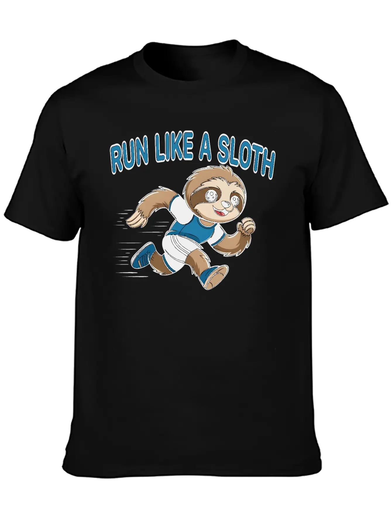 Run Like A Sloth Basic Graphic T-Shirt – Daily Comfort In Soft Cotton