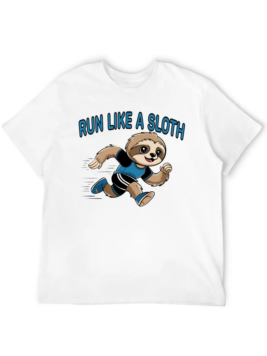 Run Like A Sloth Basic Graphic T-Shirt – Daily Comfort In Soft Cotton