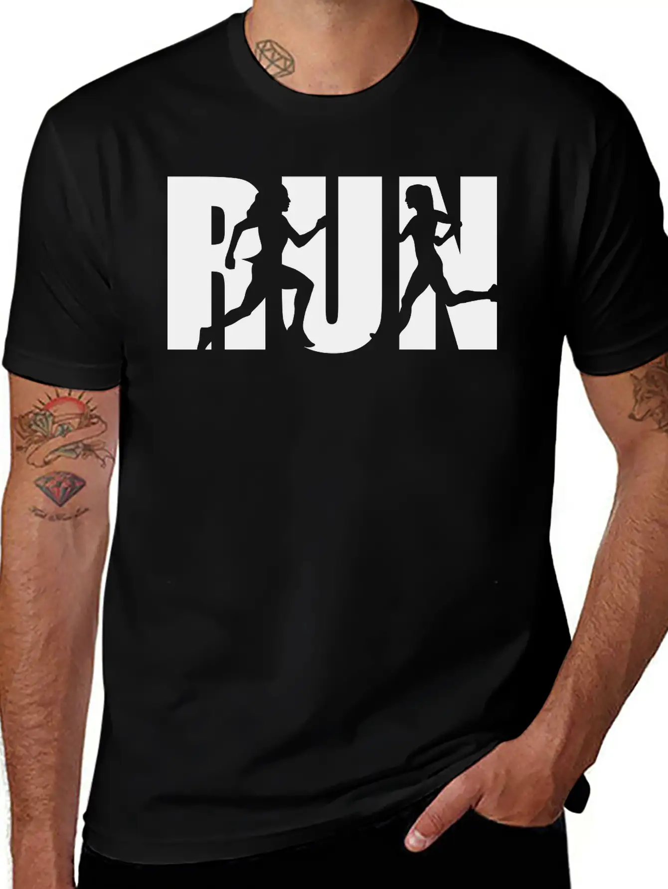 Run, Woman Running, Runner Stylish Everyday T-Shirt – Unisex Basic Cotton Tee