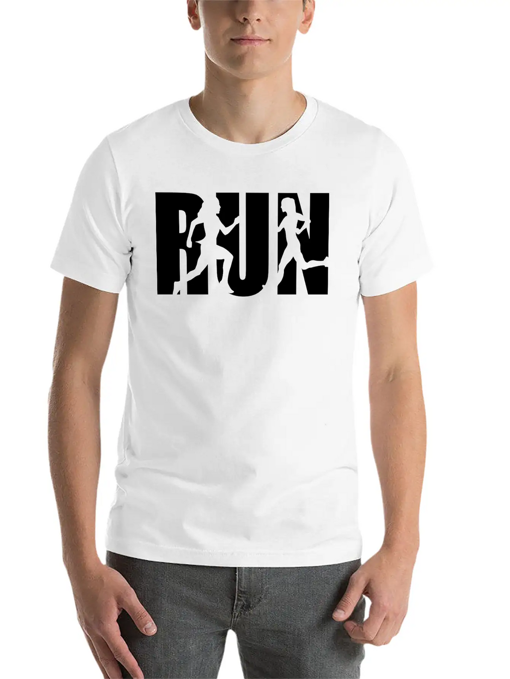 Run, Woman Running, Runner Stylish Everyday T-Shirt – Unisex Basic Cotton Tee