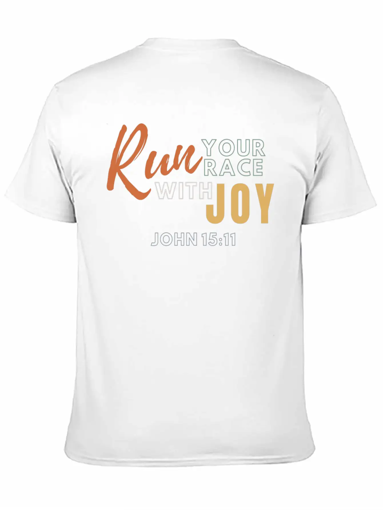 Run Your Race With Joy Breathable Graphic T-Shirt – Perfect For Casual Days