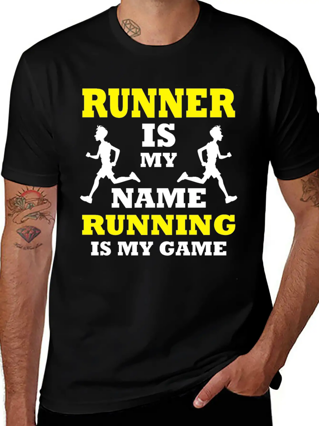 Runner Sprinter Miler Racer Player Running T-shirt Essential Cotton Tee For Daily Outfits – Unisex Style