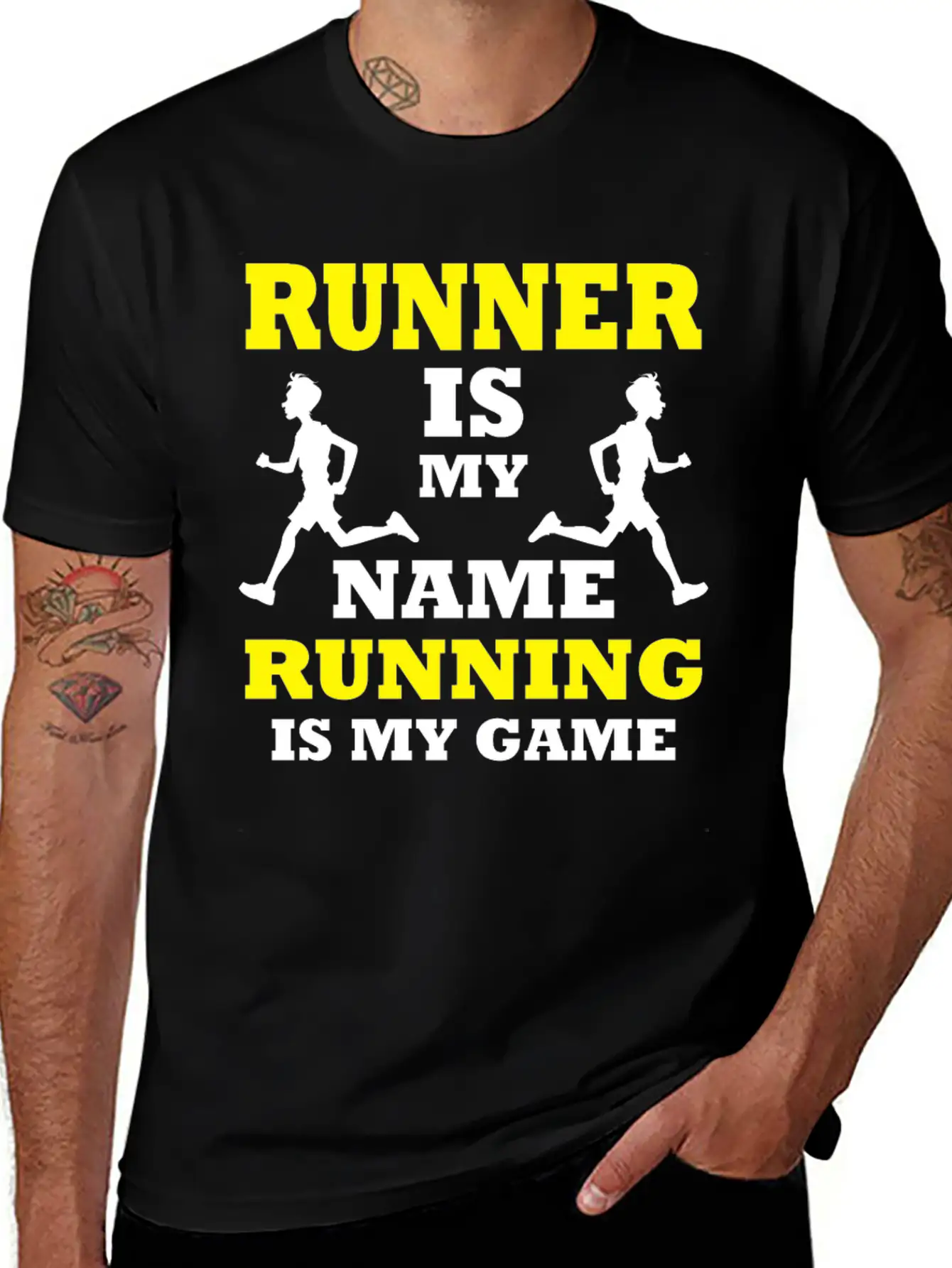 Runner Sprinter Miler Racer Player Running T-shirt Essential Cotton Tee For Daily Outfits – Unisex Style