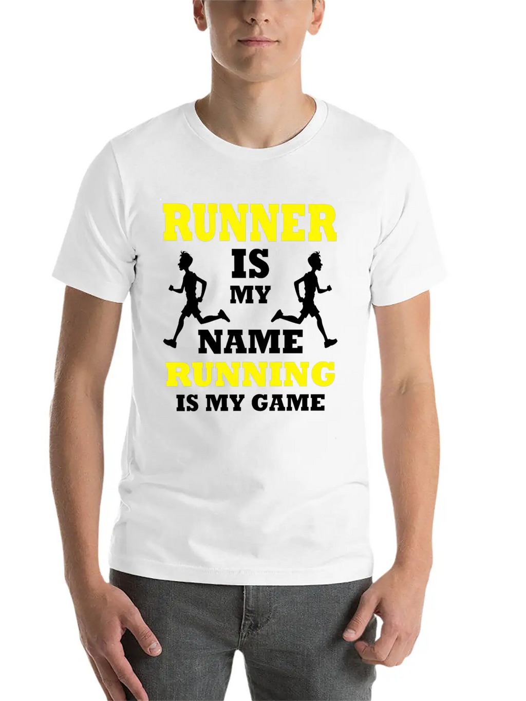 Runner Sprinter Miler Racer Player Running T-shirt Essential Cotton Tee For Daily Outfits – Unisex Style