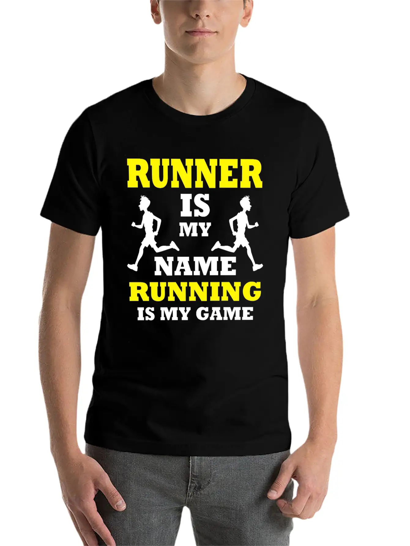 Runner Sprinter Miler Racer Player Running T-shirt Essential Cotton Tee For Daily Outfits – Unisex Style