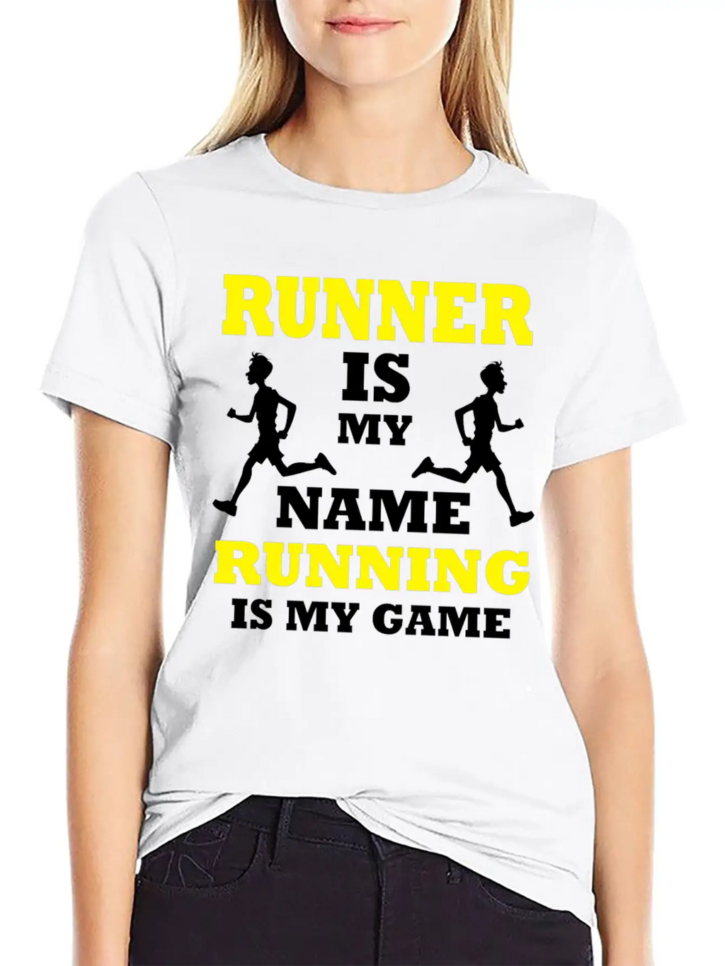 Runner Sprinter Miler Racer Player Running T-shirt Essential Cotton Tee For Daily Outfits – Unisex Style