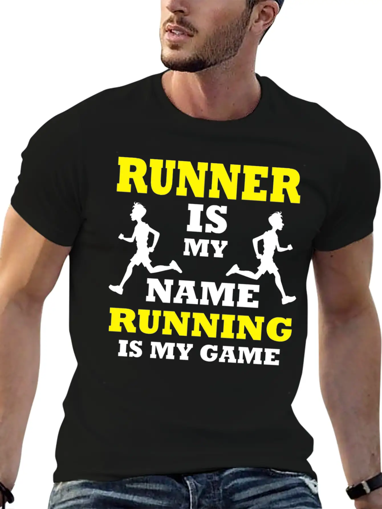 Runner Sprinter Miler Racer Player Running T-shirt Essential Cotton Tee For Daily Outfits – Unisex Style