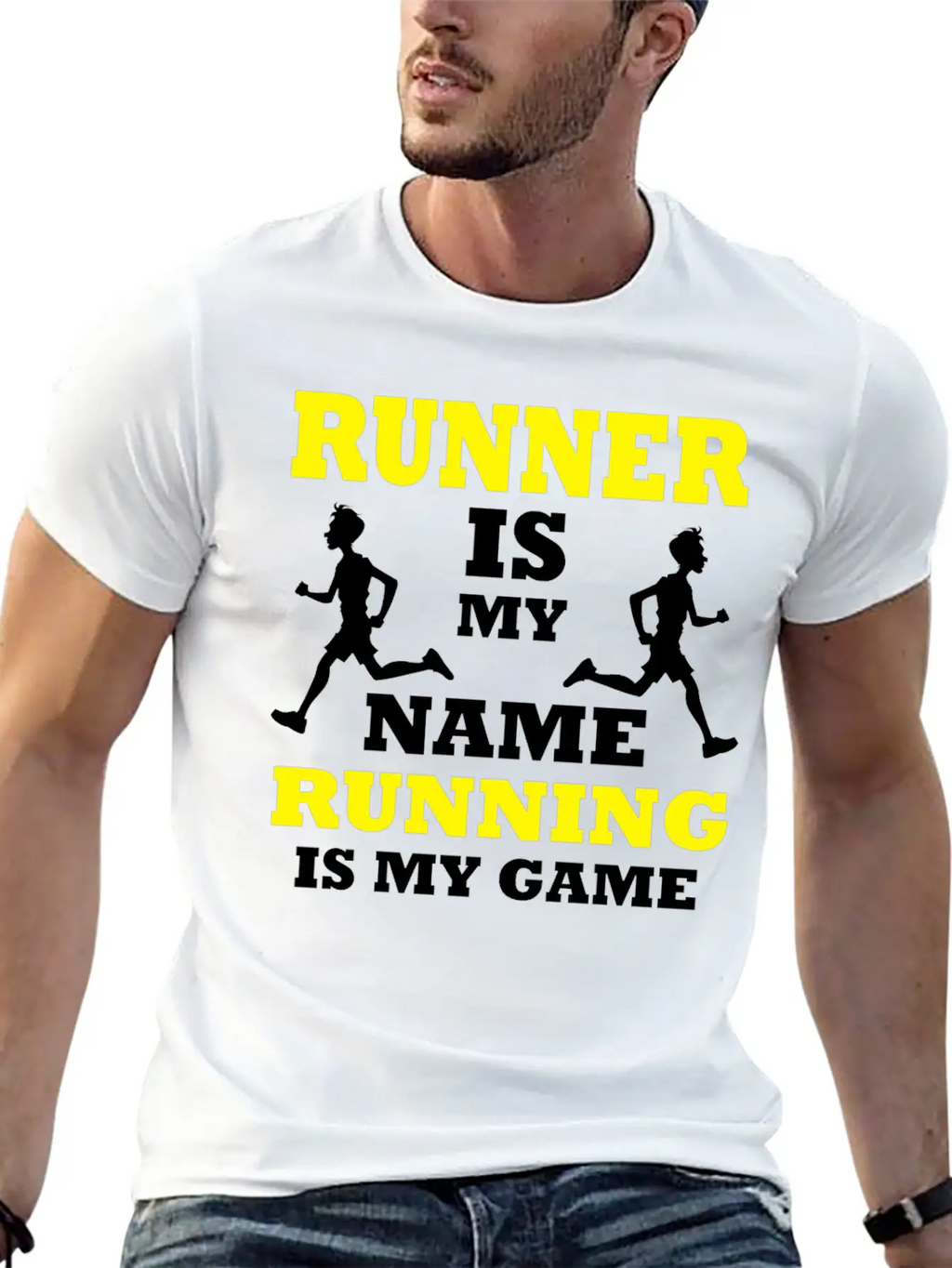 Runner Sprinter Miler Racer Player Running T-shirt Essential Cotton Tee For Daily Outfits – Unisex Style