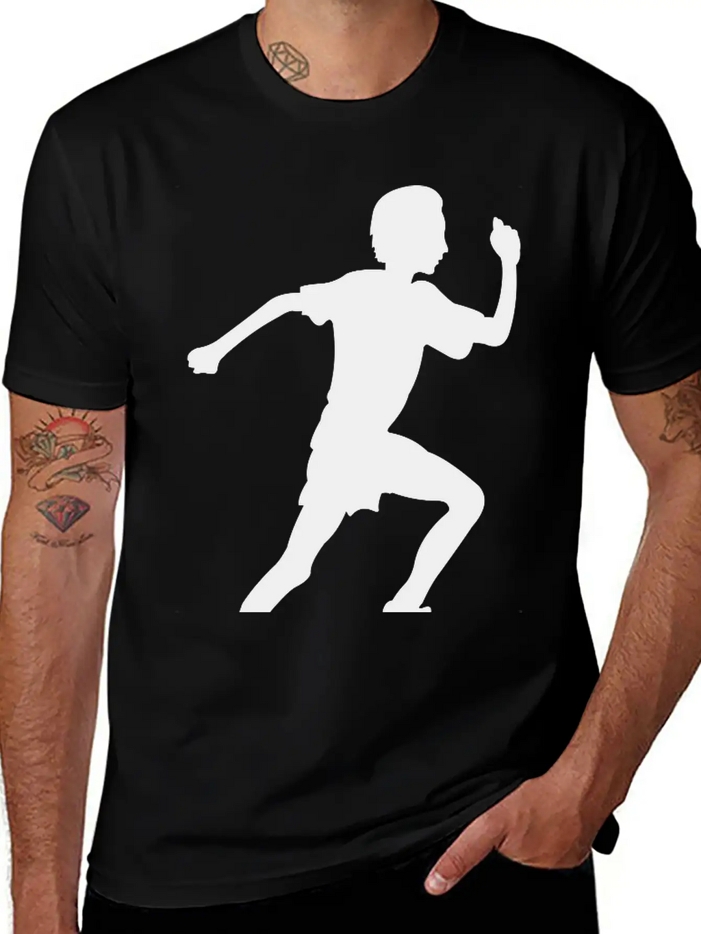 Running Boy Modern Fit Casual T-Shirt – Clean And Versatile Design