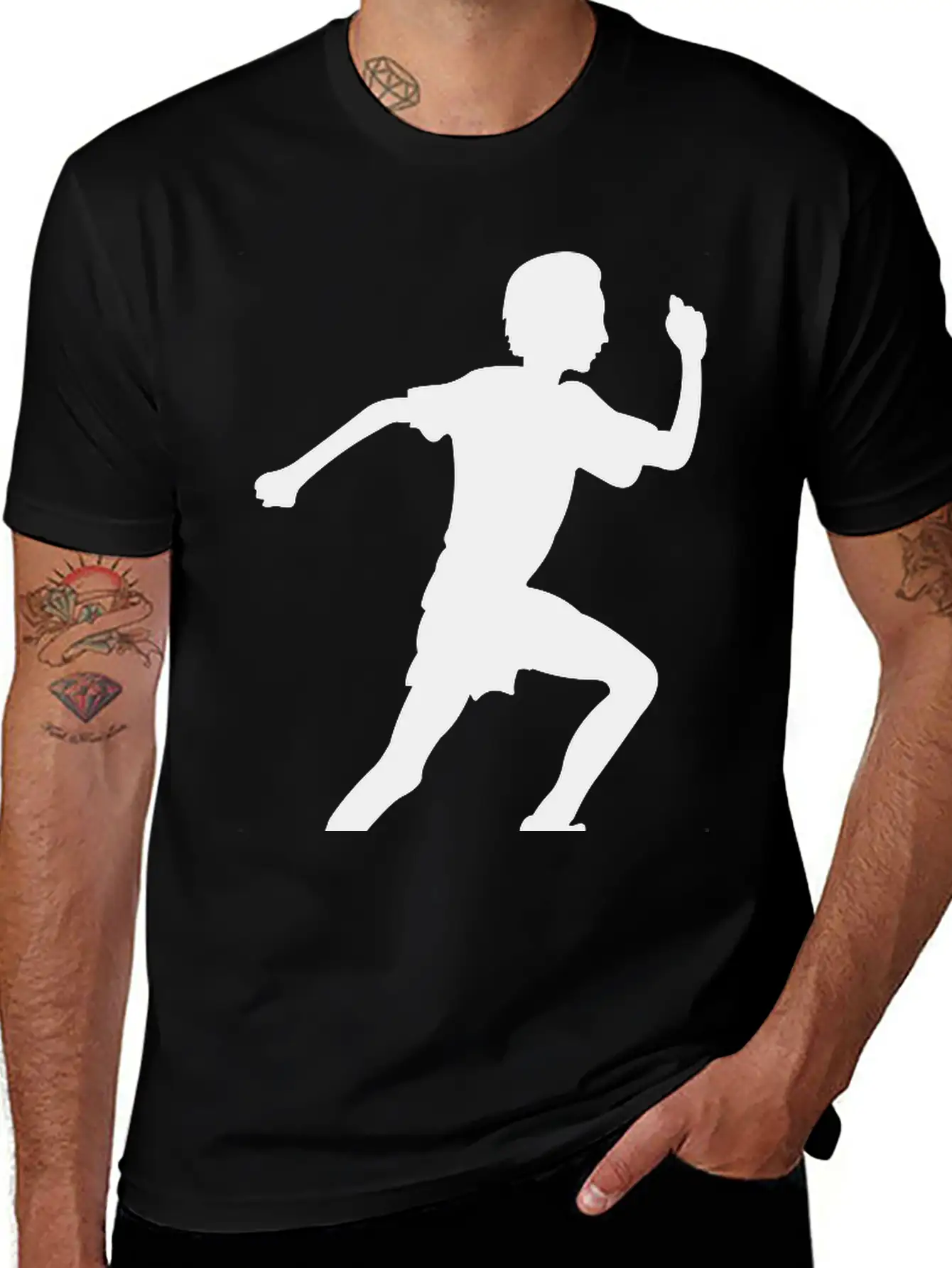 Running Boy Modern Fit Casual T-Shirt – Clean And Versatile Design
