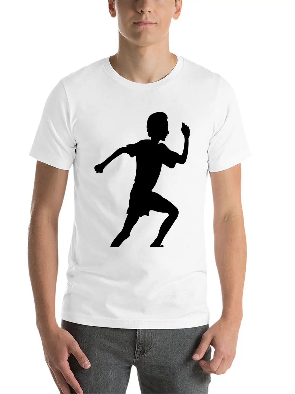 Running Boy Modern Fit Casual T-Shirt – Clean And Versatile Design