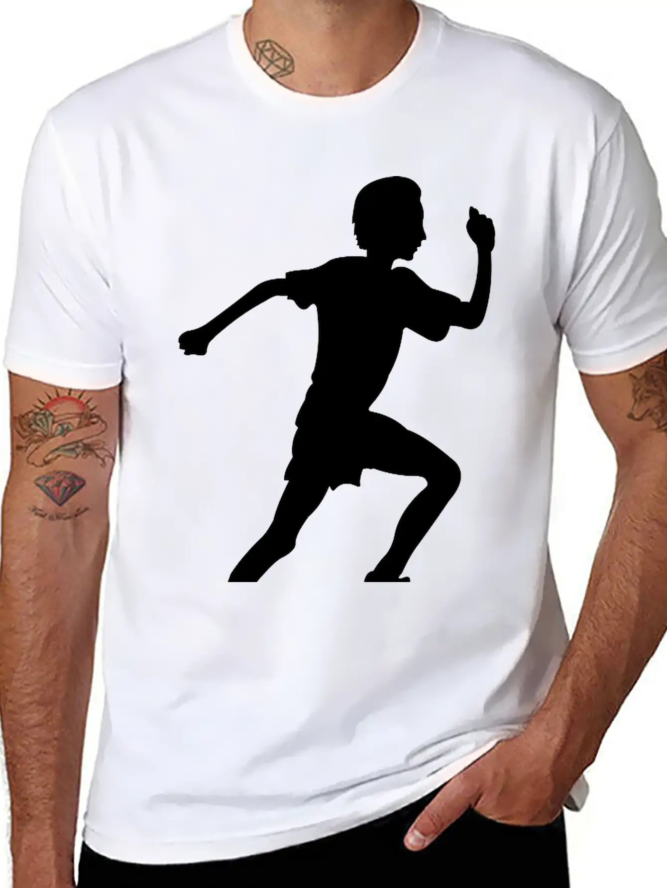 Running Boy Modern Fit Casual T-Shirt – Clean And Versatile Design