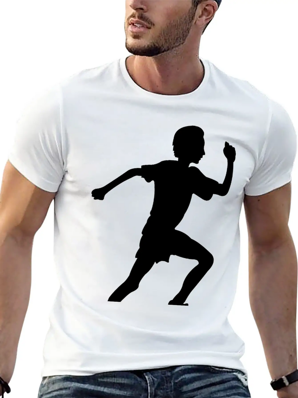 Running Boy Modern Fit Casual T-Shirt – Clean And Versatile Design