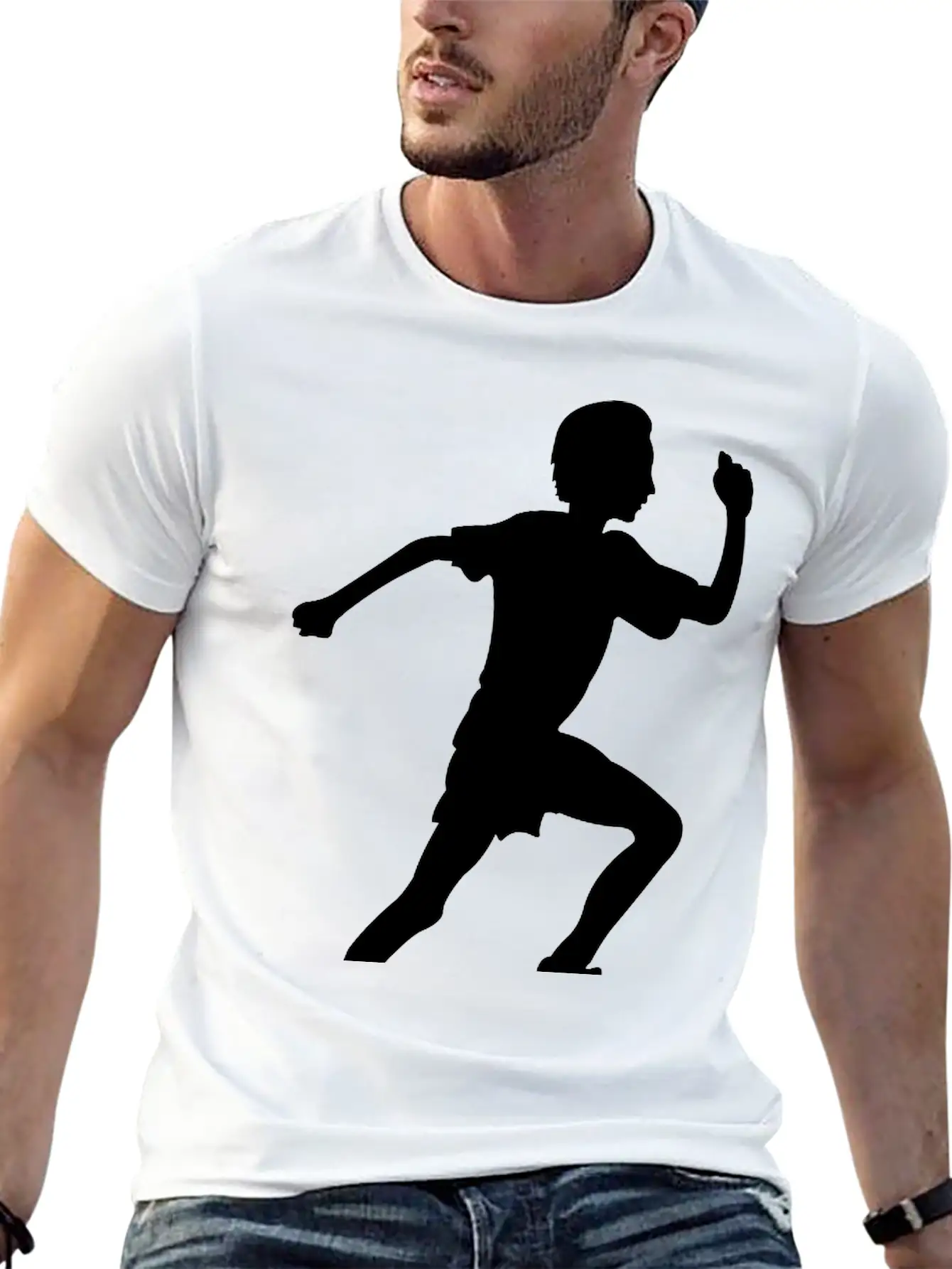 Running Boy Modern Fit Casual T-Shirt – Clean And Versatile Design